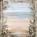 Floral Beach Scenes Fabric Panel 3