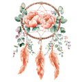 Floral Dreamcatcher Fabric Panel 17