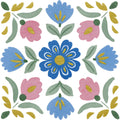 Floral Kaleidoscope Fabric Panel 12