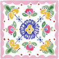 Floral Kaleidoscope Fabric Panel 21