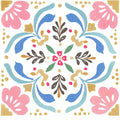 Floral Kaleidoscope Fabric Panel 24