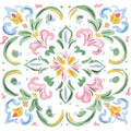 Floral Kaleidoscope Fabric Panel 27