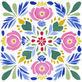 Floral Kaleidoscope Fabric Panel 32