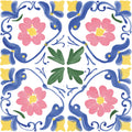 Floral Kaleidoscope Fabric Panel 34