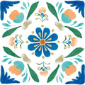 Floral Kaleidoscope Fabric Panel 40
