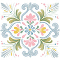 Floral Kaleidoscope Fabric Panel 42