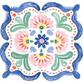 Floral Kaleidoscope Fabric Panel 43