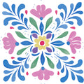 Floral Kaleidoscope Fabric Panel 44