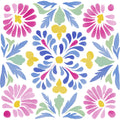 Floral Kaleidoscope Fabric Panel 50