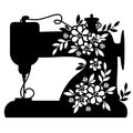 Floral Sewing Machine Fabric Panel