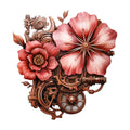 Floral Steampunk Fabric Panel 26