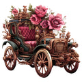 Floral Steampunk Fabric Panel 6