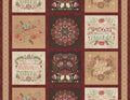 Floralscape - Craft Panel Multi Cotton 44"/45" Fabric Per Yard