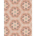 Floralscape - Medallions Pink Cotton 44"/45" Fabric Per Yard