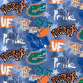 Florida Gators - Graffiti 44"/45" Fabric per yard