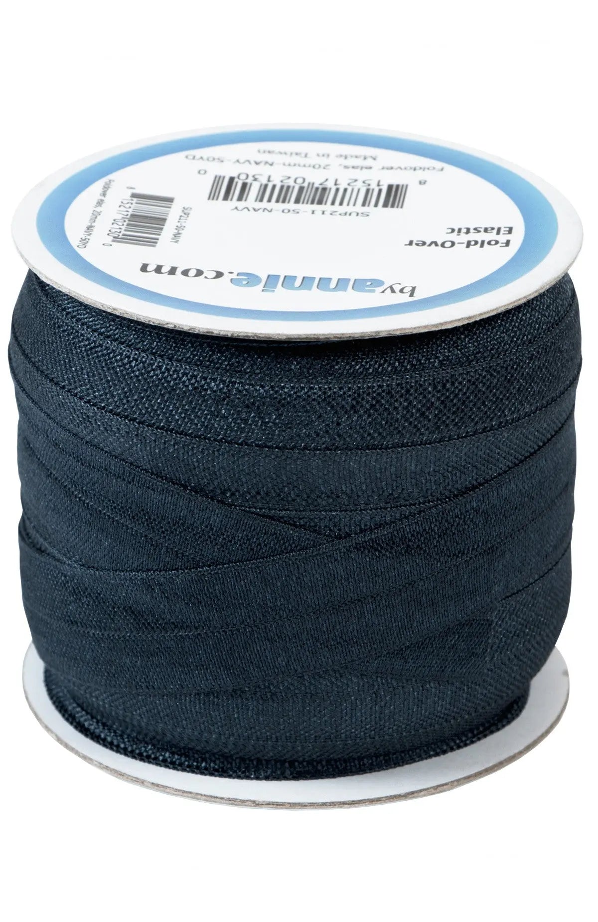 Fold-over Elastic 3/4in x 50yd Navy