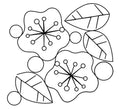 Folksy Flower Digital E2E Pantograph for Quilting