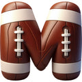 Football Alphabet Fabric Panel 21