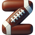 Football Alphabet Fabric Panel 34