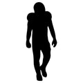 Football Player Silhouette Fabric Panel 2