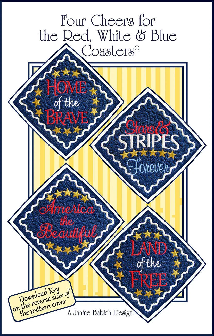 Four Cheers for the Red, White & Blue Coasters