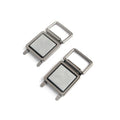 Four Fabric Covered Strap Connectors Gunmetal