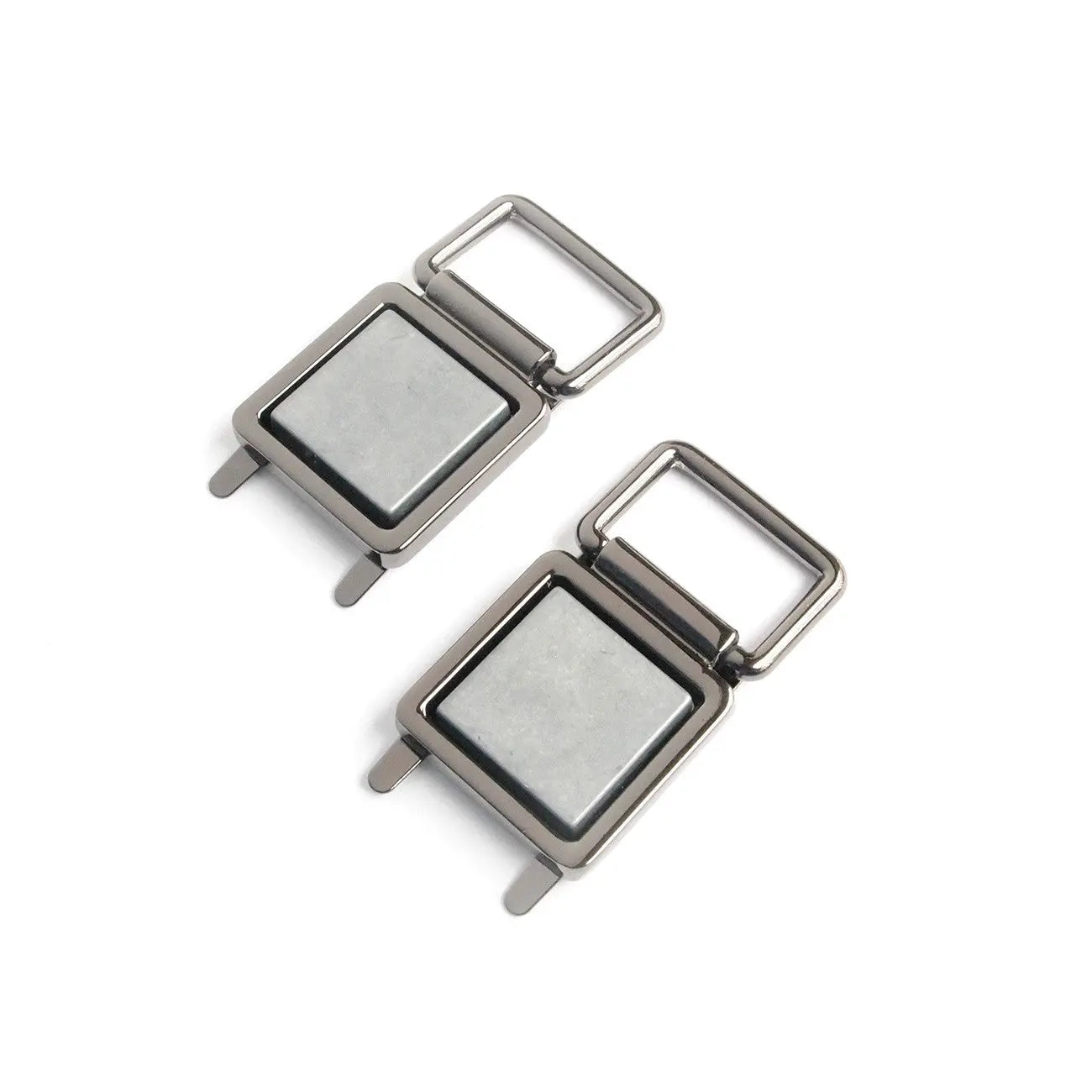 Four Fabric Covered Strap Connectors Gunmetal