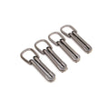 Four Textured Loop Strap Connectors Gunmetal