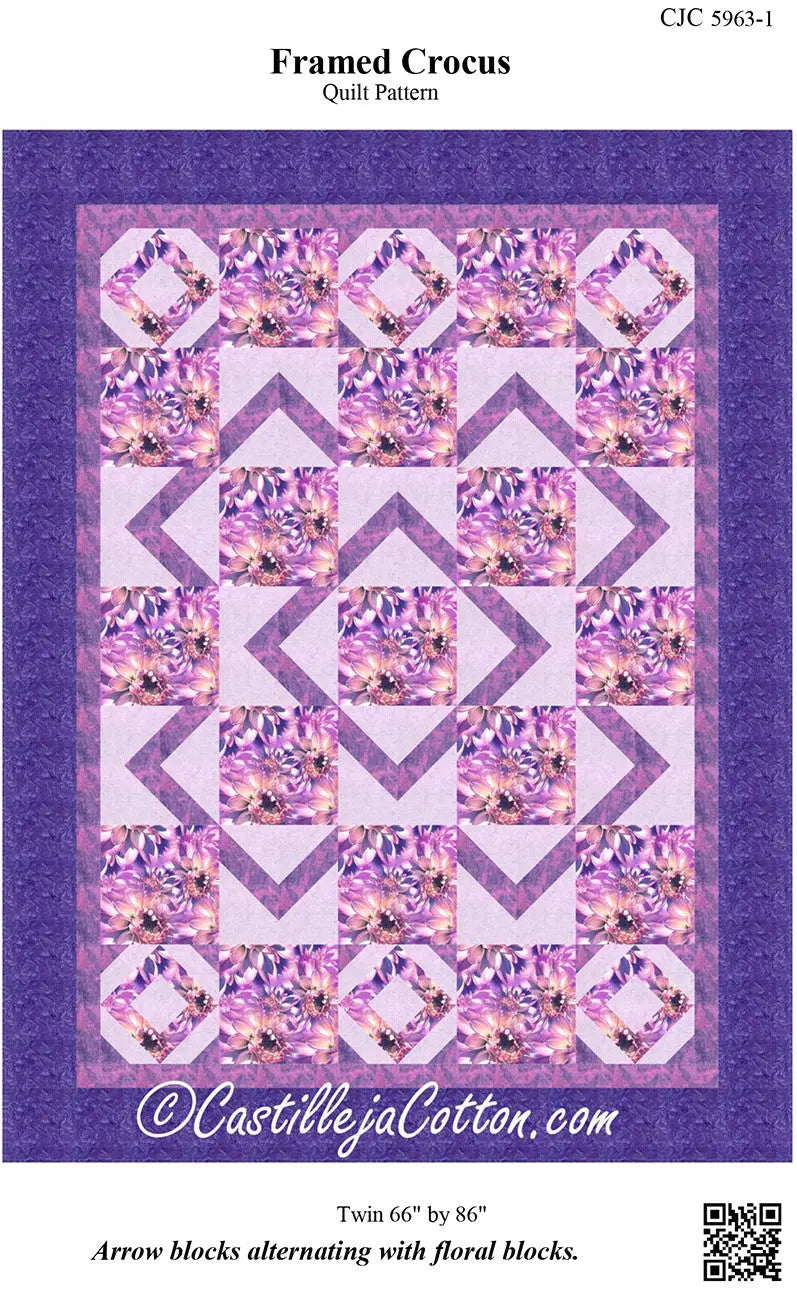 Framed Crocus Quilt Pattern