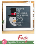 Frosty TypeFACE Cross Stitch Pattern