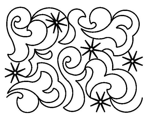 Frozen Digital E2E Pantograph for Quilting