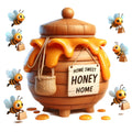 Funny Cartoon Bees Fabric Panel 15