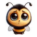 Funny Cartoon Bees Fabric Panel 18