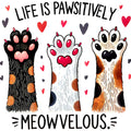 Funny Cat Lover Fabric Panel 18