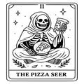 Funny Tarot Card Fabric Panel 10