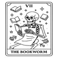 Funny Tarot Card Fabric Panel 15