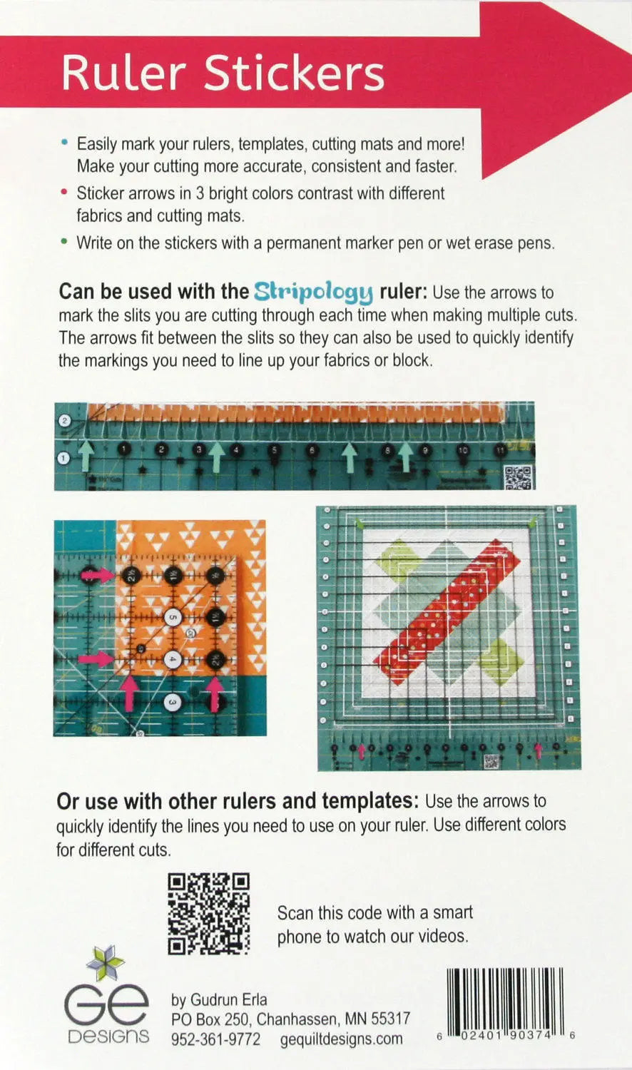 GEasy Ruler Stickers - Tropical Brights palette GE-1100