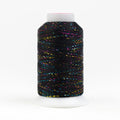 GM160 - GlaMore™ 12wt Rayon and Metallic Black Multicolour Thread