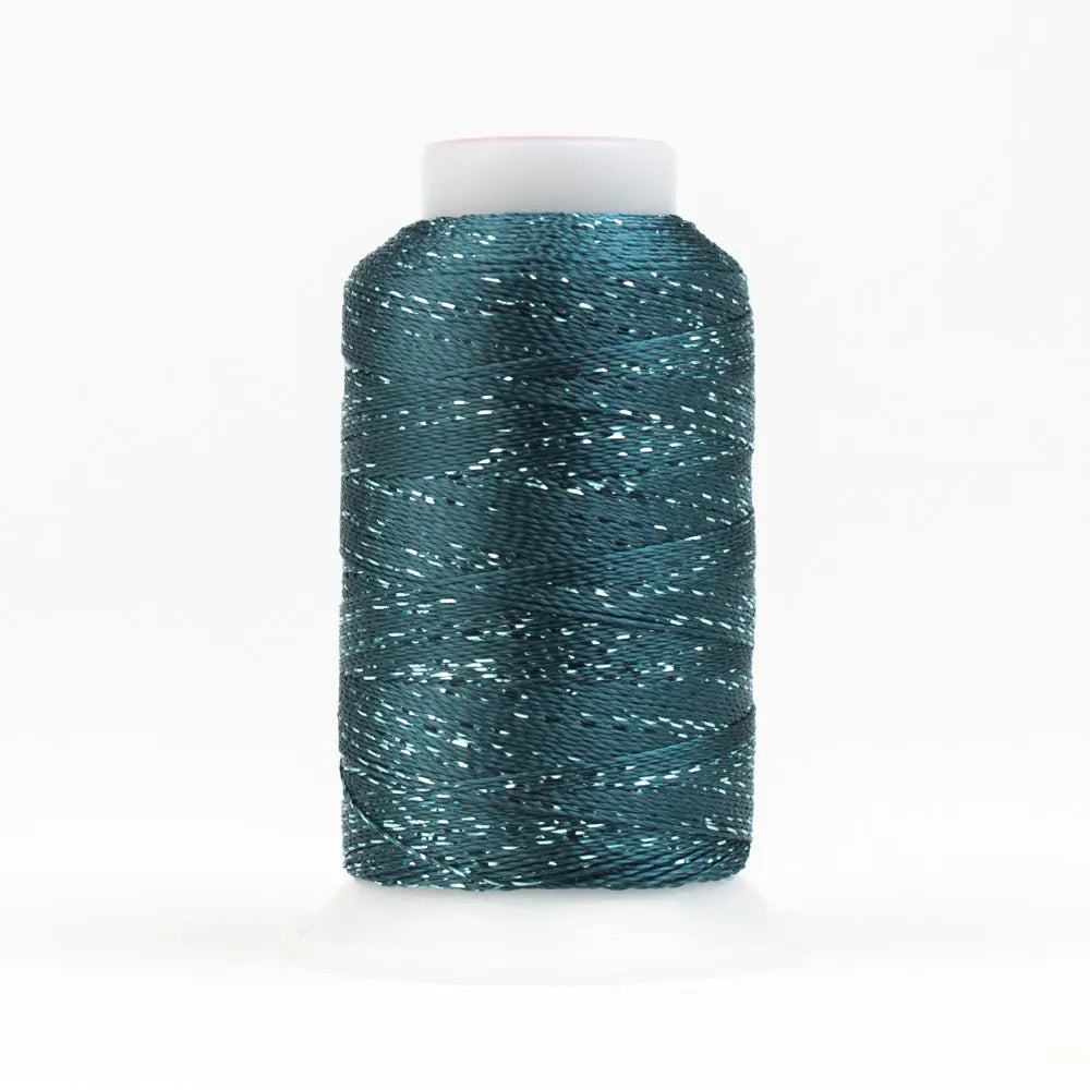 GM3116 - GlaMore™ 12wt Rayon and Metallic Majolica Blue Thread