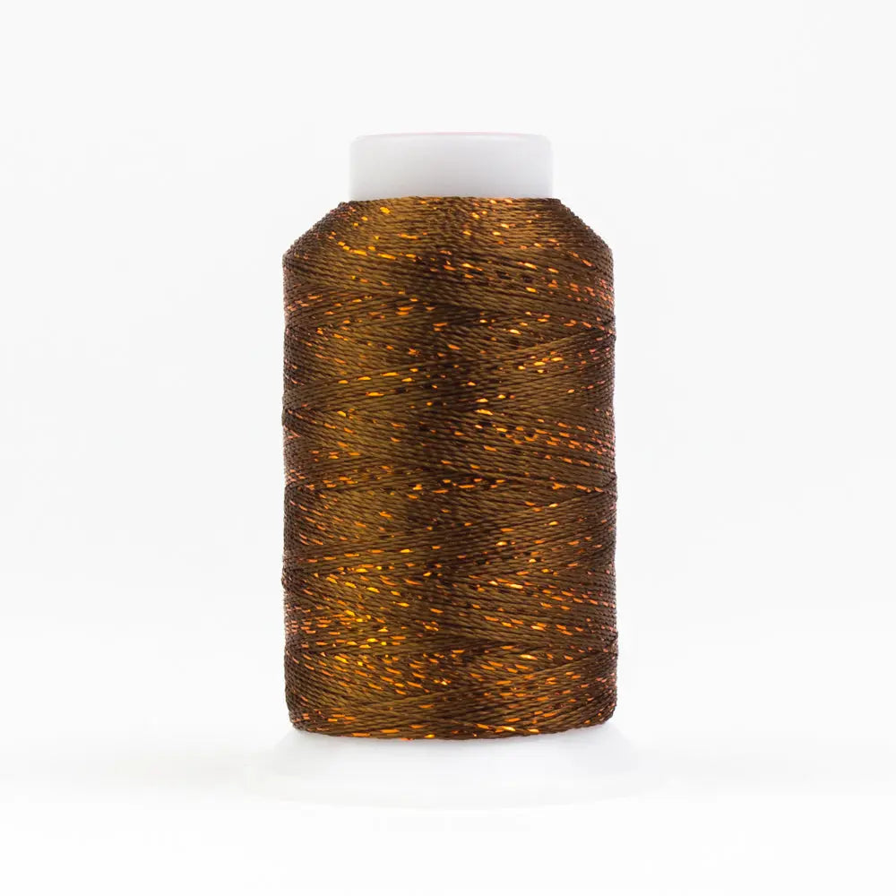 GM330 - GlaMore™ 12wt Rayon and Metallic Acorn Brown Thread