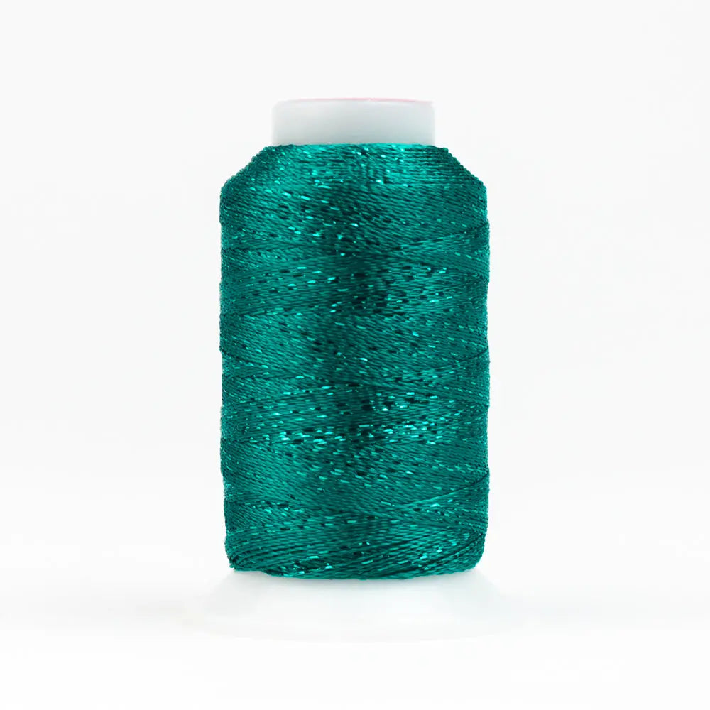 GM4141 - GlaMore™ 12wt Rayon and Metallic Deep Peacock Blue Thread