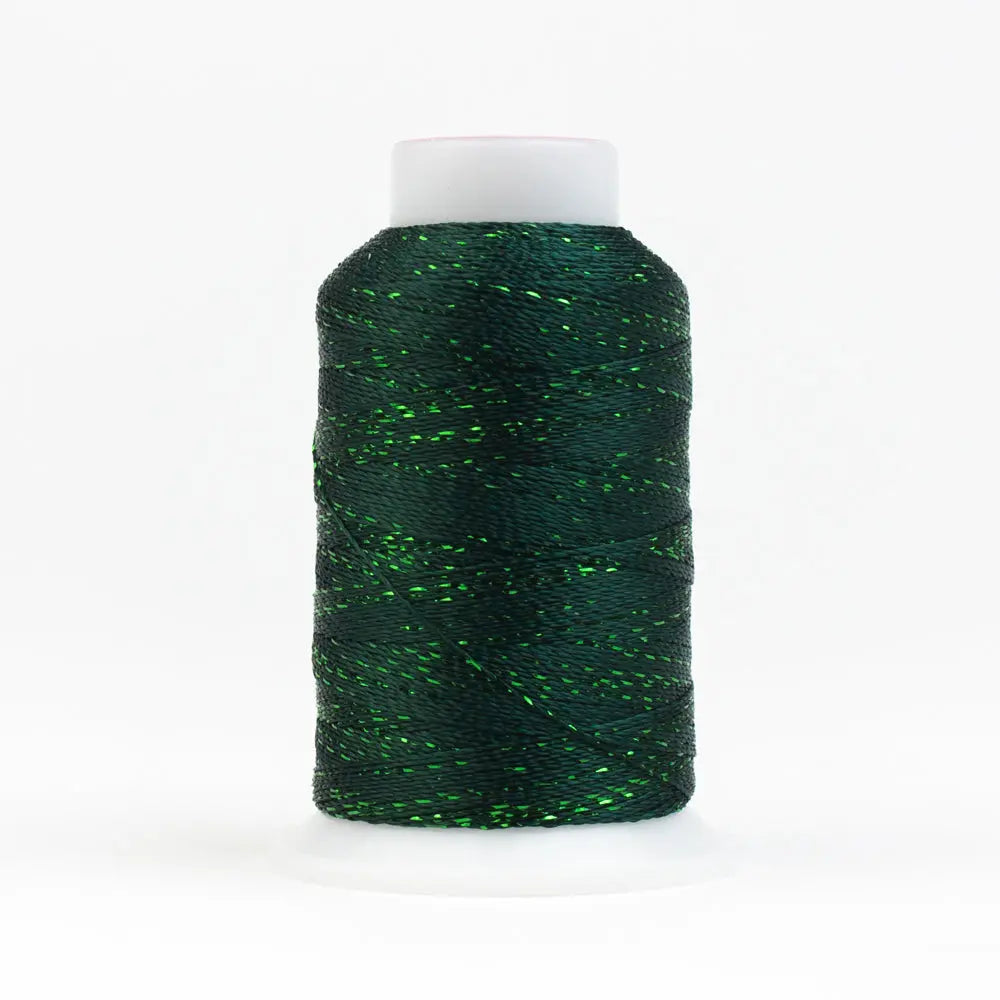 GM566 - GlaMore™ 12wt Rayon and Metallic Forest Green Thread