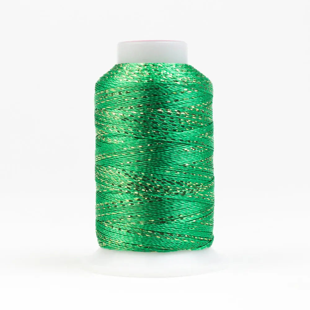 GM68 - GlaMore™ 12wt Rayon and Metallic Foam Green Thread