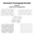 Geometric Paper Pantograph Bundle - Set of 5
