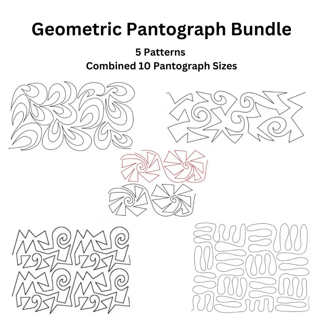 Geometric Paper Pantograph Bundle - Set of 5