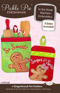 Gingerbread Pot Holders In the Hoop Machine Embroidery