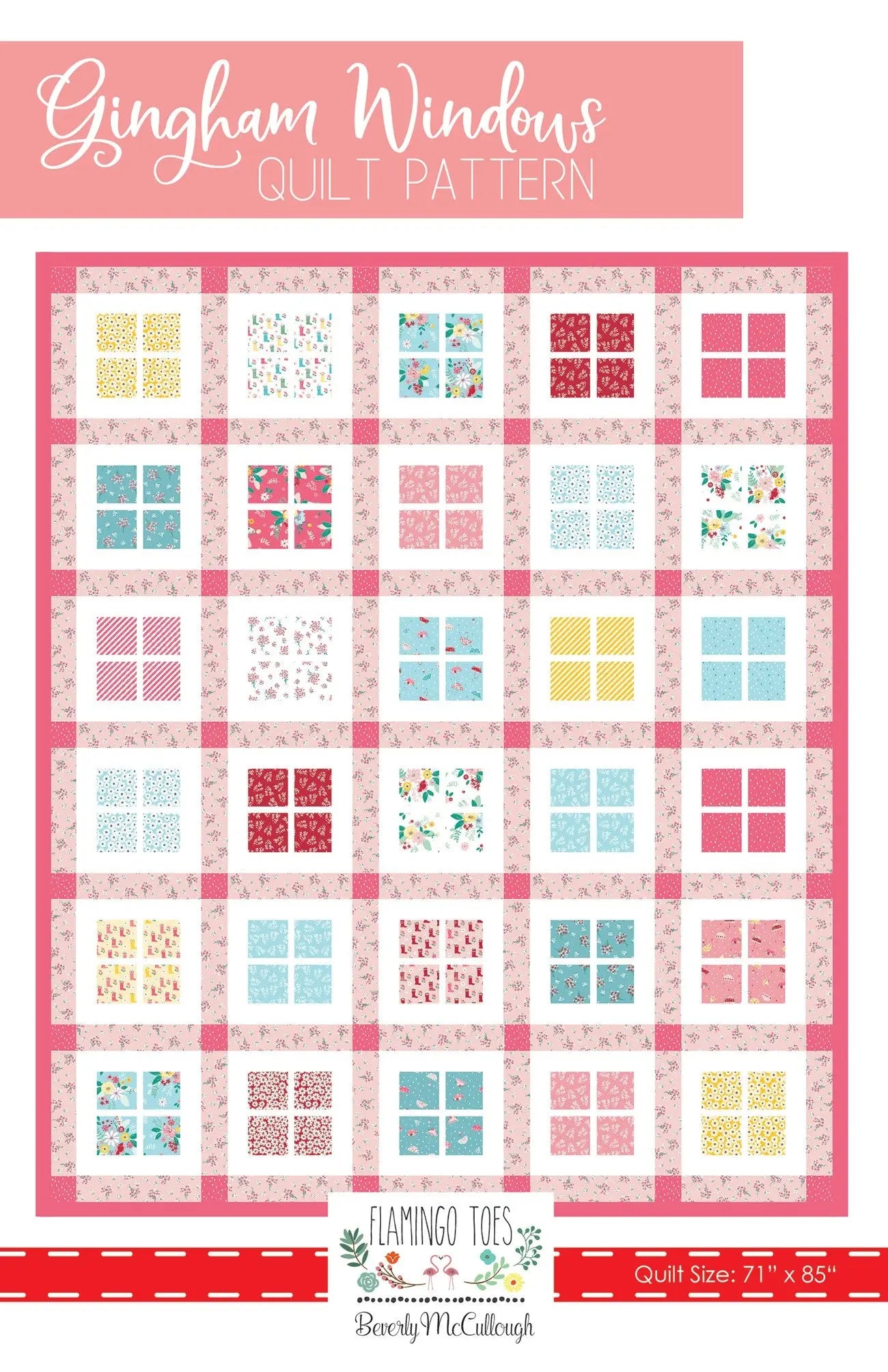 Gingham Windows Quilt Pattern