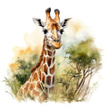 Giraffe Scenes Fabric Panel 1