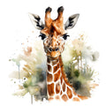 Giraffe Scenes Fabric Panel 7