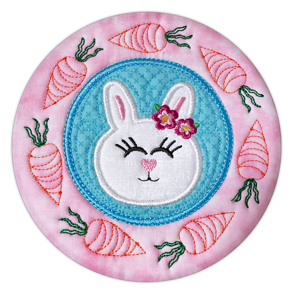 Easter Bunny Multi Mats In the hoop Machine Embroidery Design